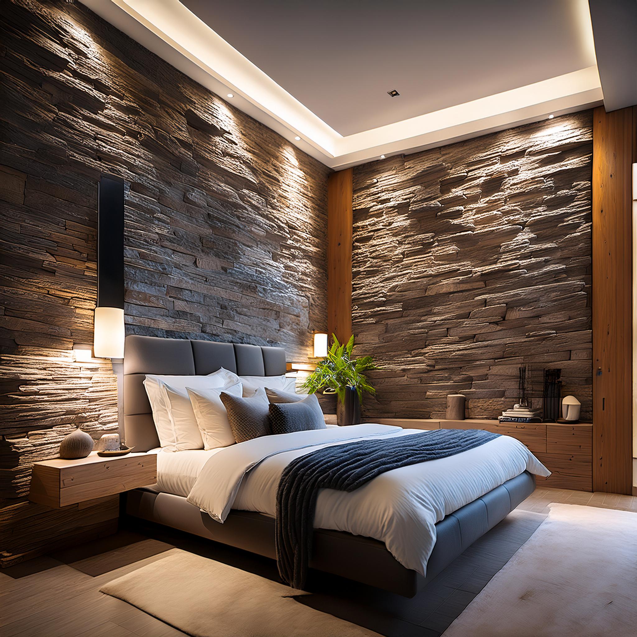 Yatak Odası Doğal Taş Kaplama