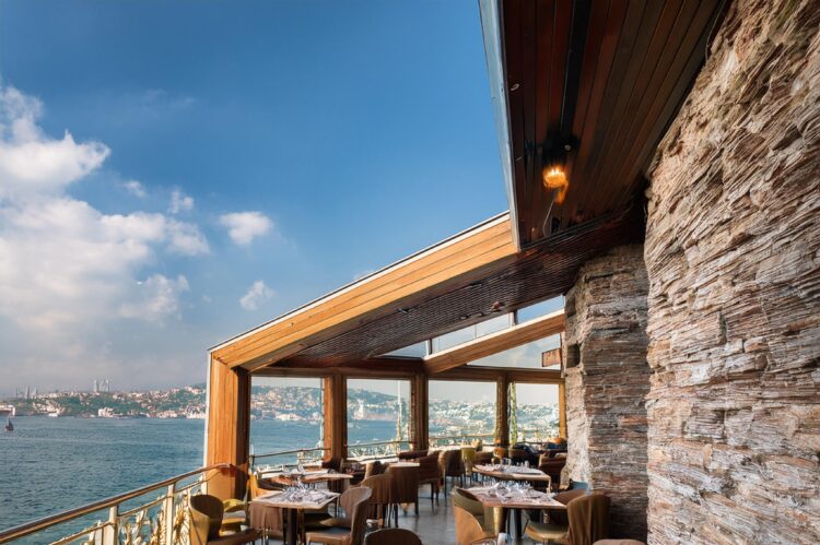 Restoran İç Cephe Doğal Taş Kaplama