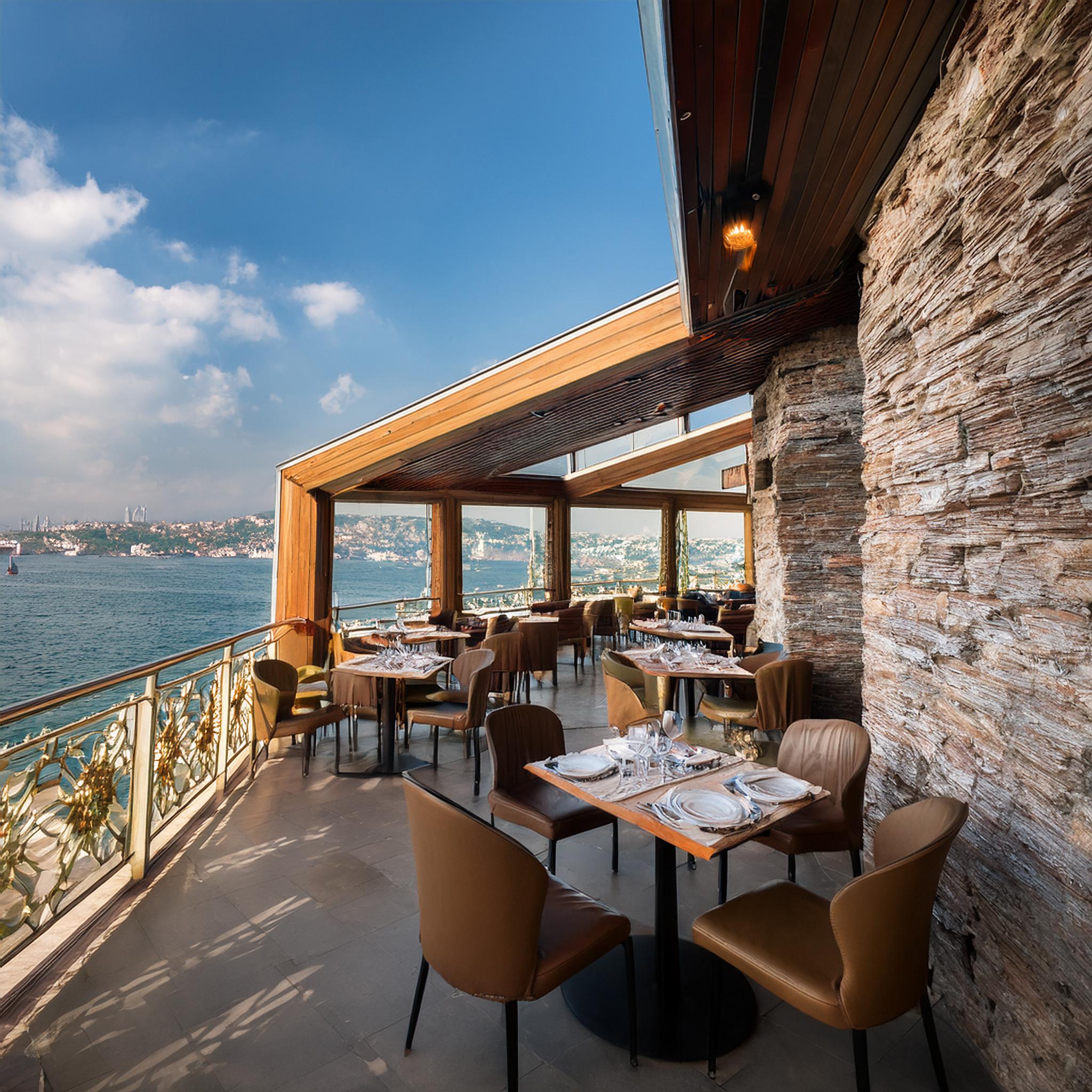 Restoran İç Cephe Doğal Taş Kaplama Restoran İç Cephe Doğal Taş Kaplama